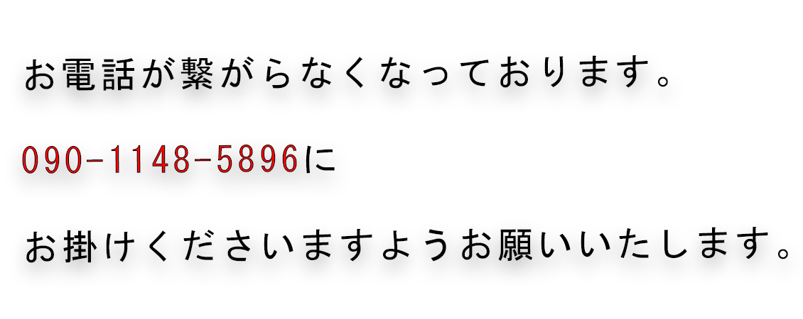 電話が繋がらない状況です